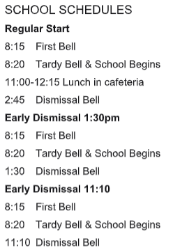 Schedule