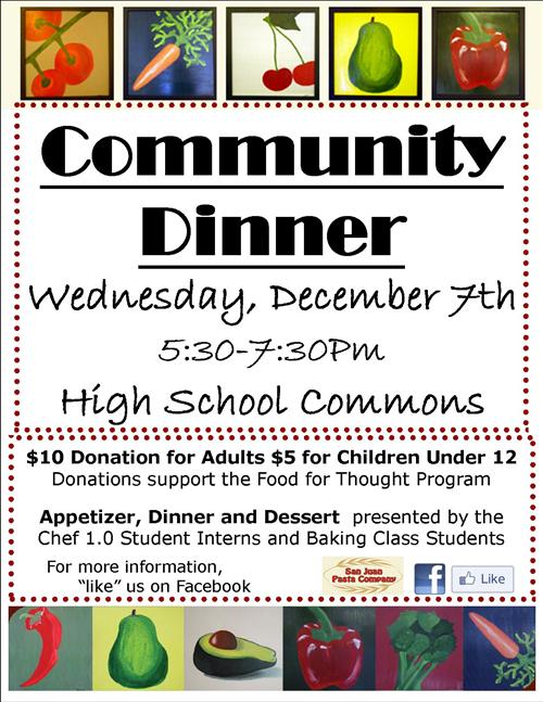 food service community dinner