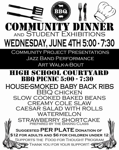 food service community dinner 6 5 13